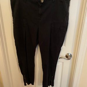Lane Bryant Black pants with zippered ankle